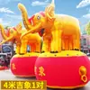 Leão Dourado Inflável, Elefante Dourado, Elefante Auspicioso, Unicórnio Inflável, Arco de Leão Inflável, Leão Dourado Inflável para Casamentos