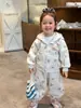 Conjunto de Sudadera con Capucha y Pantalones de Chándal de Invierno con Forro Polar para Niñas Zhe Li Ropa Infantil Ropa para Bebés Clase A