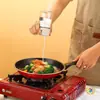 Frasco de Vidrio para Condimentos con Control de Presión para Medir Sal, Botella de Condimento, Frasco de Sal MSG, Dispensador de Sal Medidor de Cocina para el Hogar