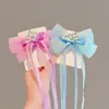 Diadema con Lazo Pasador para Niños Pasador de Princesa con Cinta Pasador Trenzado Lazo para el Cabello de Niña de Moda y Lindo Verano