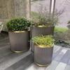 Caja de Flores de Hierro Forjado de Acero Inoxidable para Exterior Valla Valla Jardín Municipal Valla de Columpio Departamento de Ventas Caja de Flores Jardinera