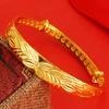 Pulsera de oro vietnamita 10N con diseño de carpa, imitación de trébol dorado, dragón estrellado y fénix, venta al por mayor