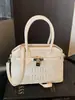 Bolsos de mano de alta gama para mujer, primavera 2026, nuevo estilo, bolsos versátiles, modernos, de nicho, texturizados, con bordado de letras, bolso de hombro