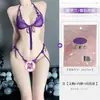 Nuevo Sexy Traje de Tres Puntos de Encaje de Lin Linyi, Femenino Pecho Pequeño, Lencería de Pura Pasión, Archivo Abierto Caliente y Apasionado 2056