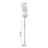 Juego de cubiertos de acero inoxidable 304 de alta calidad para ins, cuchillo, tenedor y cuchara de cintura fina, juego de cuchara tulipán, exquisito cuchillo y tenedor para postre y bistec