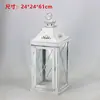 Suporte de Vela Retrô Europeu Lanterna à Prova de Vento Arte em Ferro Oca de Chão Mini Lanterna Estilo Casa Americana Ornamento de Iluminação para Caminho de Pátio