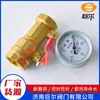 Válvula de Teste de Água Dn25 Conector de Teste de Água para Extremidade Válvula de Esfera Simples de Teste de Pressão com Manômetro Válvula de Teste de Água para Extremidade