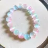 Pulsera Versátil de Ojo de Gato Color Arcoíris Lujo Accesible Nicho Alta Moda Elegante Ins Estilo Étnico Pulsera para Mujer