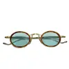 Gafas de Sol Jmm Varda Moda Transfronteriza Retro Metal Marco Ovalado para Hombres y Mujeres, Versátiles de Moda para Vacaciones Fiestas