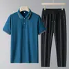 Camisa Polo de Manga Corta de Seda Helada para Hombre de Verano, Camiseta Transpirable de Secado Rápido con Cuello, Camiseta Deportiva Casual para Papá P