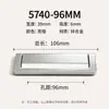 Tirador de cajón de armario de cromo brillante de lujo ligero estilo francés, tirador de un solo agujero estilo minimalista para gabinete de baño, gabinete de entrada, zapatero y alacena
