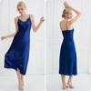 Camisola de Verano de Venta Caliente Transfronteriza Estilo Puro Deseo para Mujer, Ropa de Dormir Larga para Casa, Bata de Tallas Grandes