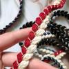 Cinta fragante de Corea del Sur, bricolaje, de doble color, de 8 hebras, para sombreros, accesorios de encaje para prendas de vestir, venta al por mayor