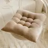Cojín de Asiento Espesorado de Algodón y Lino, Almohadilla Transpirable para Silla para Dormitorio Estudiantil, Cojín de Piso para Taburete de Asiento Prolongado, Soporte Antideslizante