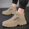 Otoño Nuevo Botas Martin para Hombre Zapatilla Versátil Aumento de Altura Zapatos para Hombre Zapatillas Ropa de Trabajo Zapatos Casuales para Hombre Zapatos con Aumento de Altura