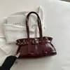 Bolso de Mano de Cuero de Estilo Coreano con Hebilla de Moda de Gama Alta 2026 Nuevo Estilo Elegante Bolso de Mujer de Venta Caliente Versátil Bolso de Hombro Cruzado
