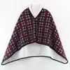 Amazon Chal de Otoño e Invierno Cuatro Botones Engrosado Cuadros Franela Manta Manta de Sofá Abrigo Exterior Manta para Siesta