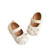 2025 Zapatos de Princesa con Lazo para Niñas Plata Zapatos para Bebé de Suela Blanda Zapatos para Bebé y Niño Pequeño Zapatos de Cuero para Niños Niños