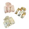 Pinza para el cabello elegante retro simple estilo coreano de ácido acético, tres dientes, geométrica, pinza de agarre, disco para el cabello, mediana, pinza de tiburón, accesorios para el cabello, pinza de agarre