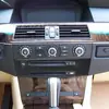 Adecuado para 04-07 Bmw Serie 5 E60 Interior del Coche Modificado Fibra de Carbono Panel de Control Central de CD Pegatina Decorativa