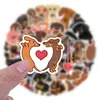 60 PUL Explosiones Perro Salchicha Caricatura Alto Valor de Color Pegatinas DIY Creativas Decorativas Taza de Agua Equipaje Pegatinas Impermeables