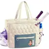 Bolsa de Tenis Acolchada Transfronteriza Rpet Bolso de Hombro Acolchado Estilo Coreano Bolsa de Tenis de Plumas Rpet Fábrica de Personalización