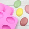 Mais de 6 moldes em formato de ovo de ganso DIY sabonete artesanal sabonete a frio molde de silicone bolo sabonete 100G à vista