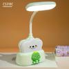 Lámpara de escritorio LED plegable para aprendizaje y lectura, regalo de actividad, con diseño de dibujos animados, carga USB, protección ocular, para estudiantes y niños, lámpara de noche