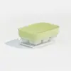 Bandeja de cubitos de hielo de 6 celdas Liberación fácil Molde de cubitos de hielo de presión Fabricante de cubitos de hielo doméstico Caja para hacer hielo Capacidad grande Cubitos de hielo congelados Caja para hacer hielo