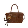 Bolso pequeño cuadrado nuevo y moderno Henggeng, bolso cruzado de gran capacidad con textura, bolso de mano para mujer, bolso de axila para el trabajo