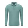 Polo de Manga Larga Personalizado de Fábrica Chaqueta Empresarial Ropa de Trabajo Solapa Camisa Publicitaria Camiseta Reunión Anual Ropa de Trabajo Impresión de logotipo