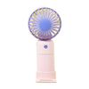 Ventilador de mano mini, recargable por USB, silencioso, de escritorio, bonito, portátil, de color contrastante, pequeño, venta al por mayor