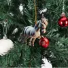 Colgante Acrílico de Alta Definición de Pony Navideño Nuevo Transfronterizo Decoración de Árbol de Navidad Arreglo Colgante Pequeño Decoración de Ambiente