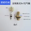Vários estilos para escolher M8*1G1/8 G1/4 Bico de Ar de Cobre para Tanque de Armazenamento de Ar Inflador de Pneus Haste de Válvula de Cobre Válvula de Ar de Cobre