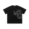 Transfronterizo Daifa SynaWord Calle Principal Hip Hop Estampado en Espuma Manga Corta Pantalones Cortos Traje Casual Hombre Hip Hop Americano Camiseta