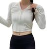 Fábrica de origen estilo coreano nuevo cárdigan con cremallera traje de baño de tres piezas para mujer combinación de colores blanco y negro cintura alta que cubre el abdomen traje de baño para snorkel