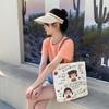 Bolsa de Lona Feminina 2023 Nova Japonesa Grande Capacidade Bolsa de Tecido Estudante Aula Mochila de Escola Bolsa de Mão de Ombro Único Personalizada