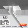 Fita de acabamento de borda de forro, perfil de junta de sombra de teto em liga de alumínio, canaleta em forma de T e em forma de U, fita de acabamento de junta de gesso