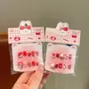 Pegatinas para Uñas Estilo Año Nuevo de Dibujos Animados para Niñas, Pegatinas de Arte para Uñas con Pegamento de Gelatina Desmontables, Pegatinas para Uñas Juguete de Regalo