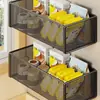 Estante de Almacenamiento Magnético para Refrigerador, Estante Lateral de Almacenamiento Montado en la Pared, Estante Lateral para Especias de Cocina, Gadget de Estante de Almacenamiento Multifuncional