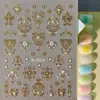 Pegatinas para Uñas con Patrón de Color Esmalte Chino Selección Propia de Papel Estampado en Caliente Flores en Relieve Tridimensional Mariposas Pegatinas para Uñas Estilo SL