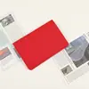 Proteção de certificado este porta-passaporte simples de couro com logotipo personalizado bolsa para cartões capa de proteção para licença da empresa certidão de nascimento