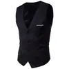 Comercio Exterior Amazon Chaleco Ajustado Estilo Coreano para Hombre Casual de Negocios Boda Novio Padrino Ropa Formal Chaleco de Traje Hombres