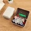 Bolsa de Almacenamiento Portátil para Costura, Kit de Herramientas para Manualidades y Tejido de Uso Doméstico, Caja de Costura de Viaje, Kit de Costura