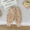 Pantalones para niños, otoño e invierno, forrados de vellón, pantalones cálidos de invierno para bebés, pantalones para niñas recién nacidas, pantalones de algodón para niños.