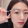 Tijeras para depilar cejas con peine, Recortador de cejas, Peine para cejas, Cuchilla para cejas, Herramienta para dar forma a las cejas para principiantes