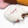 Nova Bolsa de Armazenamento de Absorventes Sanitários de Pelúcia, Bolsa Menstrual Portátil Fofa