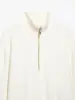 Colección de otoño 2026 nueva al por mayor: Suéter tejido blanco de cuello alto para mujer, estilo europeo y americano, 7386