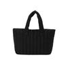 Bolsa de Algodão 2023 Novo Estilo Bolsa Feminina Elegante Bolsa de Mão Moda Bolsa de Mão Grande Capacidade Bolsa Tote Listrada Macia