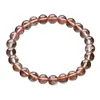 Pulseira de Cristal de Cabelo Vermelho Natural Runyang Joias Círculo Único Corpo em Rede Pulseira de Cristal Joias de Contas Redondas Soltas Atacado para Homens e Mulheres